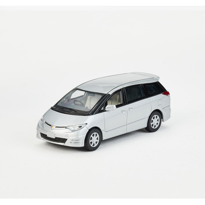1:64 Silver Toyota Estima GSR50 MPV Alloy Diecast Model - Previa