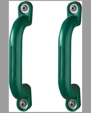 Playground Safety Handles - Green Grab Handle Bars for Jungle Gym -Pack of 2