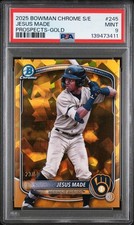 2025 BOWMAN CHROME SAPPHIRE EDITION PROSPECTS GOLD #245 JESUS MADE 23/50 PSA 9