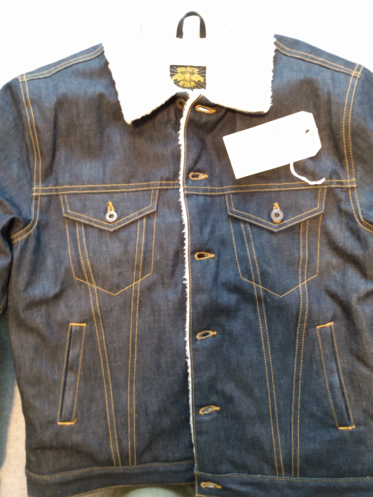 Brave Star Selvage Ironside Sherpa Jacket 13oz Medium Cone Mills 