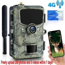 FHD 24MP 4G LTE Wireless Cellular Trail Camera Wildlife Game with US SIM Card