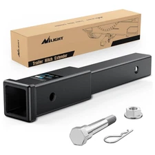 Trailer Hitch Extender 12 Inch Extension Length Fits 2 Inch Receiver Tube