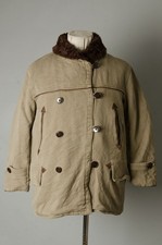 VTG 60S French Canadienne Mackinaw Double Breasted corduroy Jacket