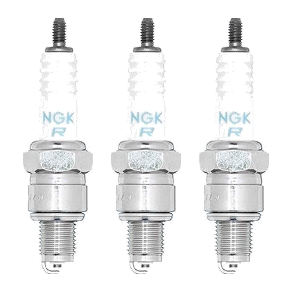 4 Bougies D’Allumage NGK avec Siège D’Etanchéité Plat BR8EG 19 mm M14x1,25 - Image 5