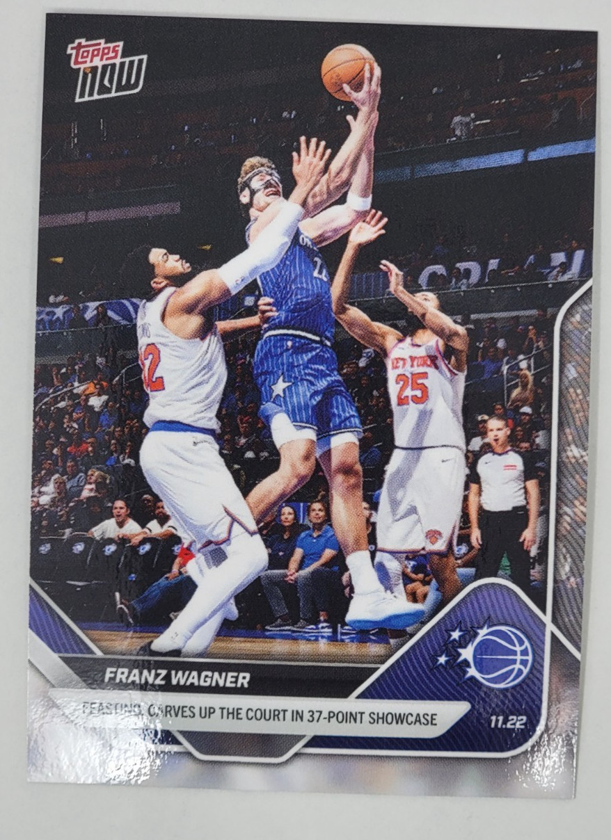 Franz Wagner Magic 37 Pt Game 2025-26 NBA Topps NOW Card 62