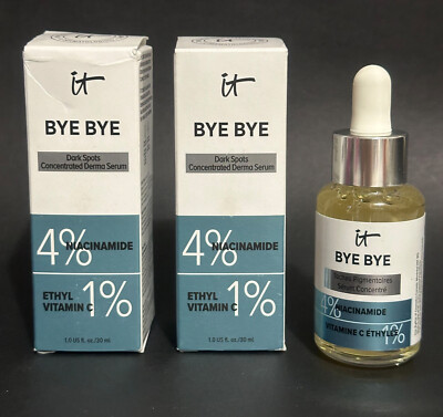IT Cosmetics Bye Bye Dark Spots Concentrated Derma Serum 4% Niacinamide 2x 30ml