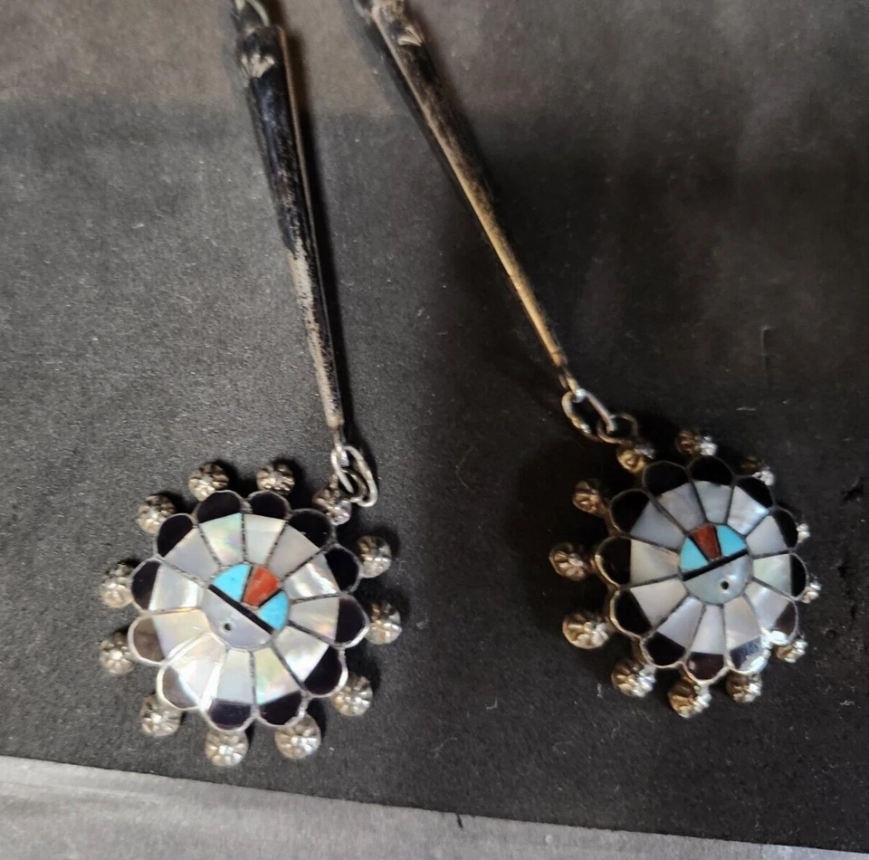 Puntas colgantes Abel Soseeah Zuni Sunface Bolo Foto 4 de 4