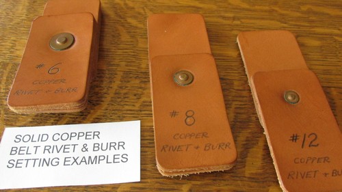 KUPFER GÜRTEL NIETEN & GRATE superstarke Ledernieten MASSIVES KUPFER Größe wählbar - Bild 11 von 101