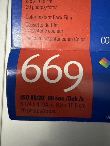 Polaroid 669 Color Instant 20 Photos Pack Film Expired 09/2005 - Picture 7 of 7
