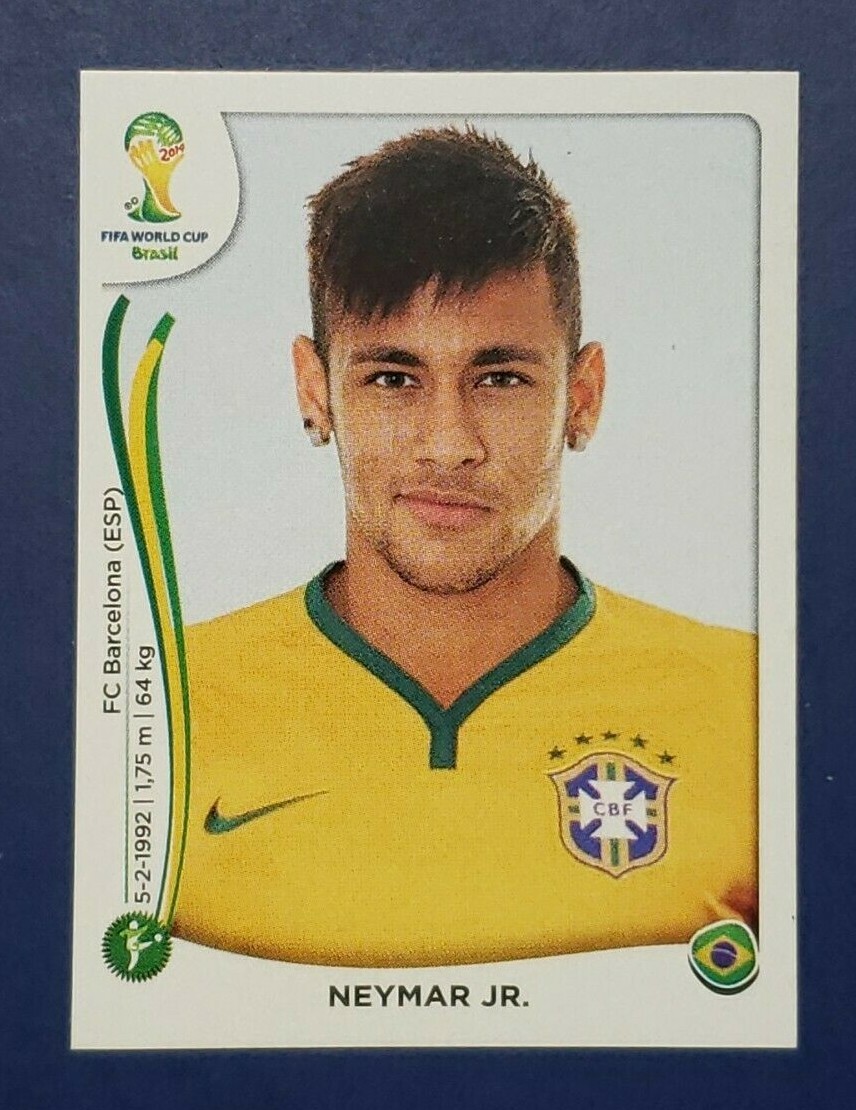 Panini 2014 World Cup Brazil # 48 Neymar Jr. Sticker | eBay