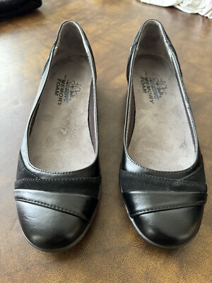 Life Stride Velocity Womens Ladies Black Memory Foam Slip On Shoes Size 