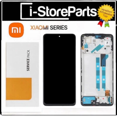 DISPLAY LCD FRAME ORIGINALE PER XIAOMI REDMI NOTE 11 PRO 5G 2201116SG TOUCH NERO
