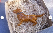 New Dresden Paper Dachshund Doxie Wiener Dog Christmas Ornament Deco