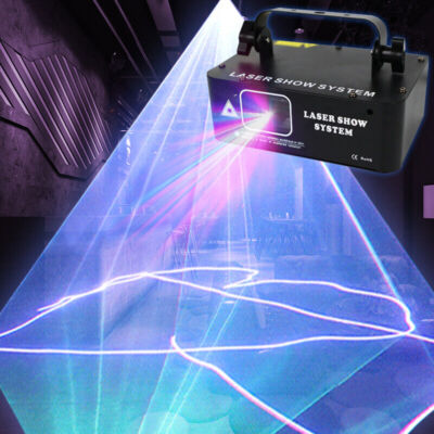 RGB Laser Projektor LED Bühnenlicht DMX Lichteffekt Beam Disco Partylicht Strobe