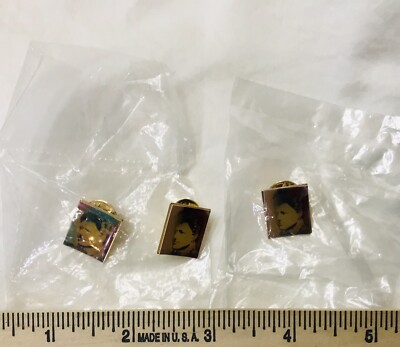 Peter Max Bill Clinton Enamel Homage Pins 1993 RARE (lot of 3)