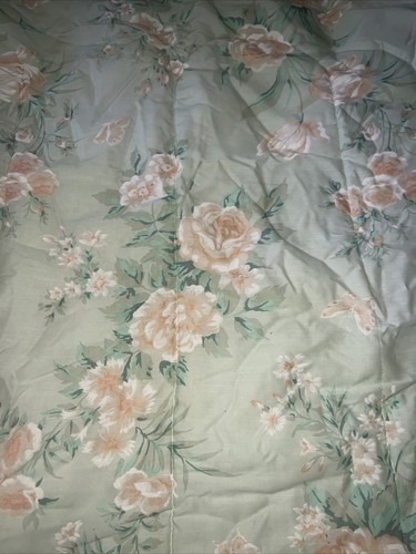 80’s Full Double Floral bedspread/ dust ruffle & curtain set-Vintage - Picture 2 of 10