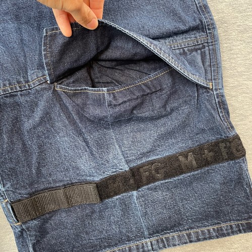 Marithe Francois Girbaud Mens Jean Shorts 38 Black Shuttle Strap Vtg Y2K Cargo - Imagen 11 de 20