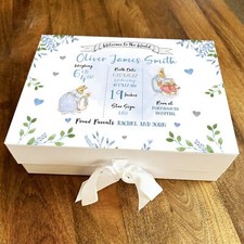 Welcome To World Peter Rabbit nuovo baby shower dettagli ricordo cesto confezione regalo