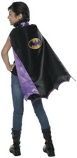 Deluxe Child Batgirl Cape, Black Purple Gold, Girls, Rubies, Superhero, One Size