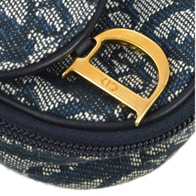 Christian Dior 1998 Navy Saddle Trotter Pouch Bag MC1928 163588 | eBay