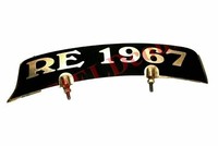FüR Royal Enfield MaßGeschneidert Messing Vorne Schutzblech Kennzeichen + Re