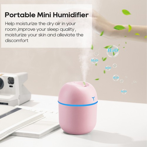 Air Humidifier Oil Diffuser Purifier LED Night Light Household Bedroom Home USA - Picture 24 of 95