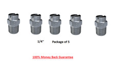 5 HARDENED STEEL SPRAY TIPS 1/4"  ALL sizes 80/20-80/100  SEALCOATING