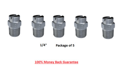 5 HARDENED STEEL SPRAY TIPS 1/4'' **ALL sizes 80/20-80/100** SEALCOATING