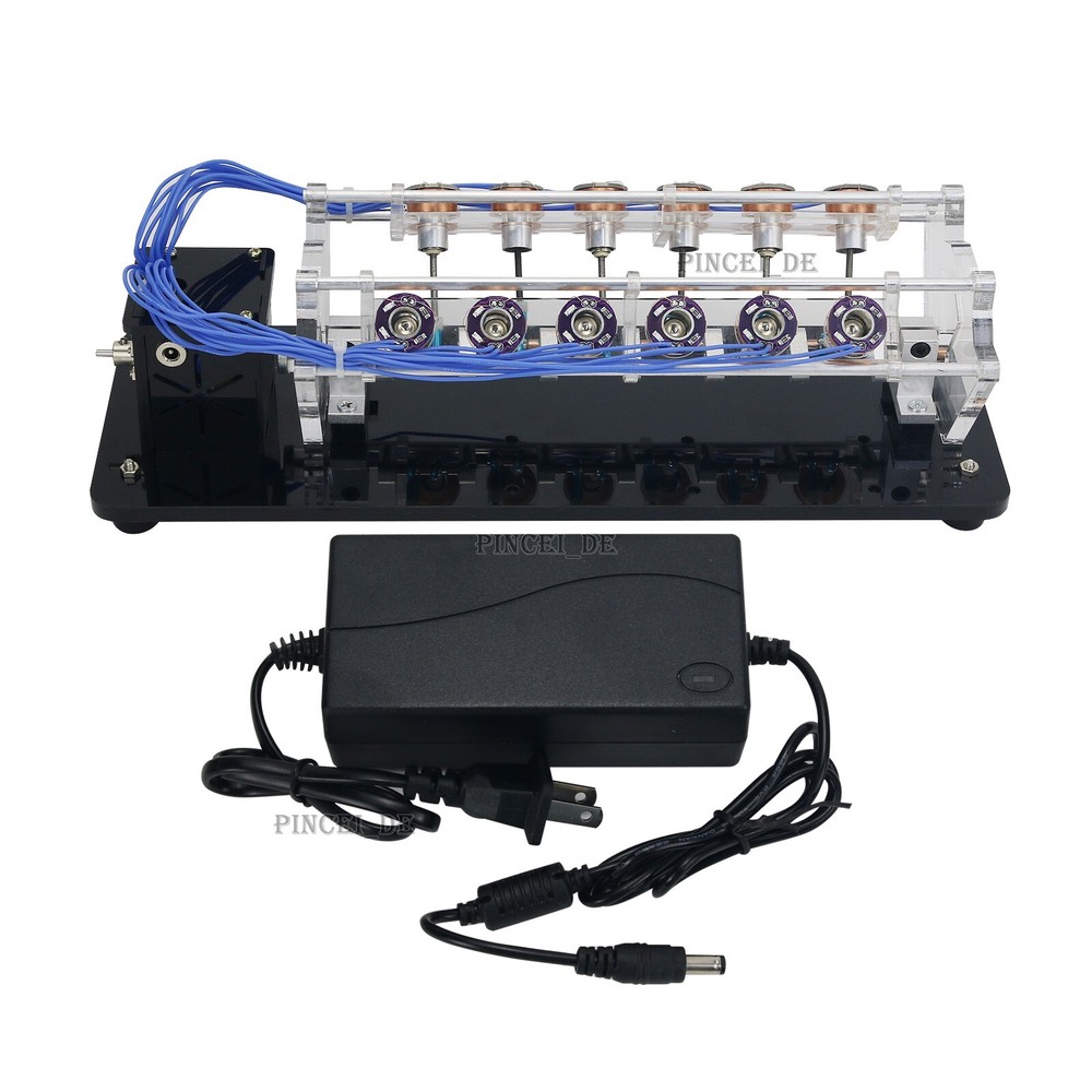 12-Coil Version Motor Model V-Shaped Electromagnet Motor for Teaching toy 5V