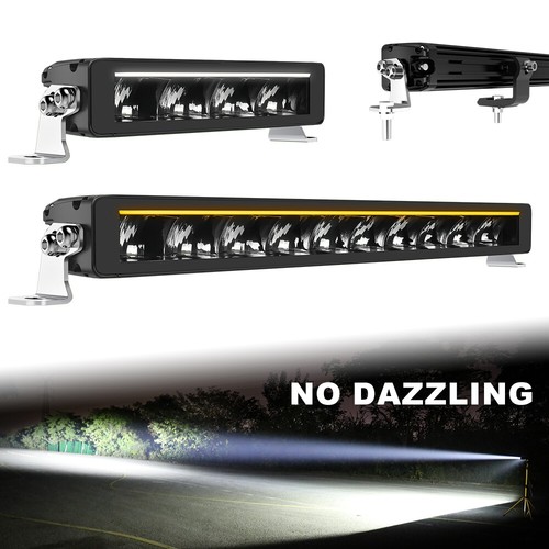 10 22 32 42 52" Led Light Bar Night W/Amber Park Spot Lamp Off road 4x4