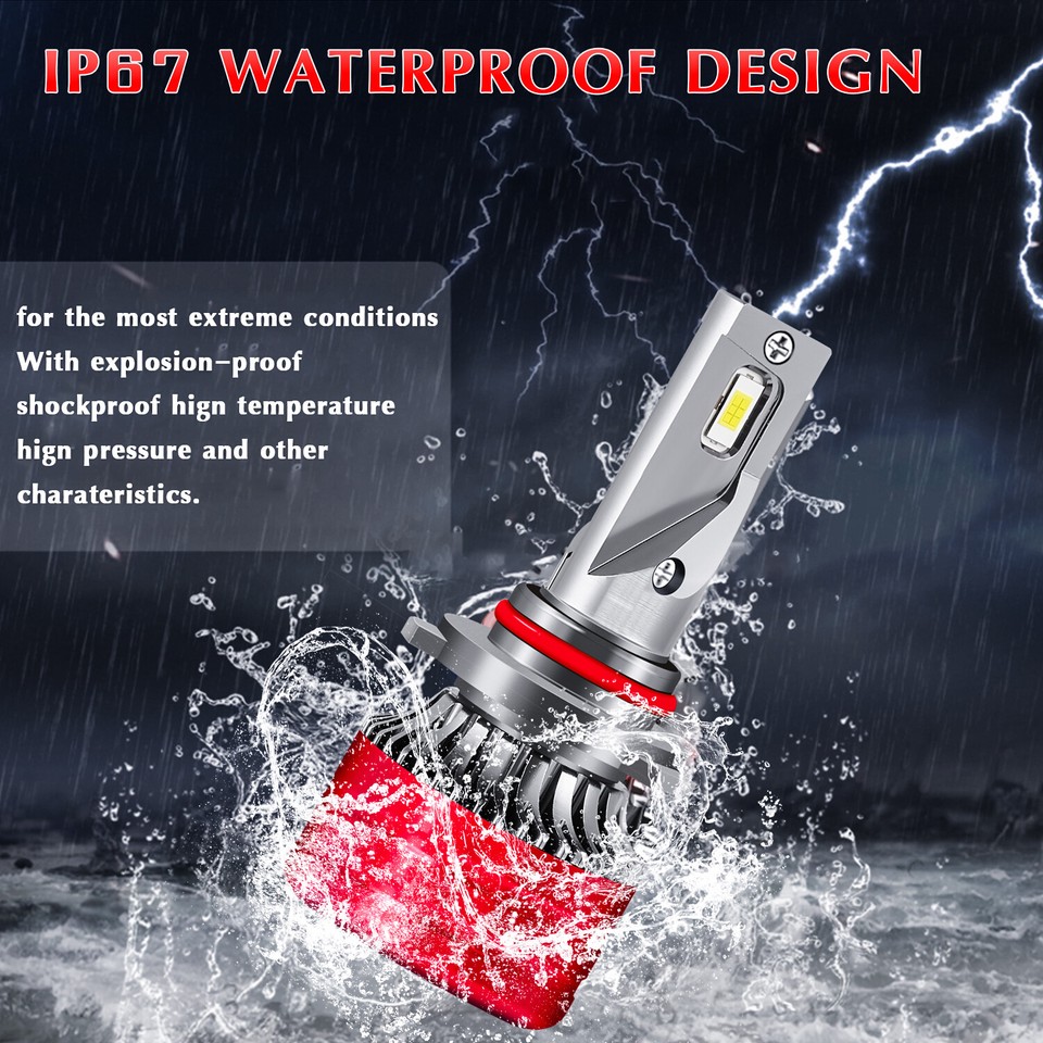 9005 H11 LED Headlight High Low Beam Bulbs Kit For Honda Accord Coupe