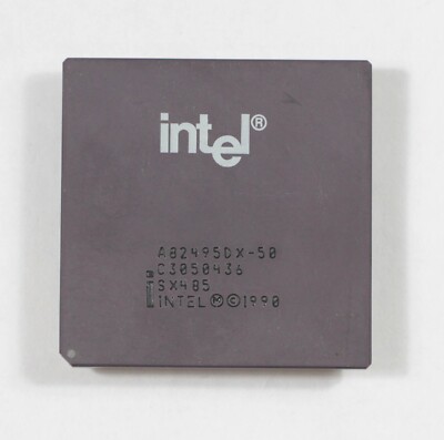 Socket 1 CPU - Intel 486 DX-50 - Solder on pins - SX485 - AS-IS - NO ...