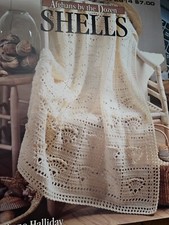 Leisure Arts Crochet Pattern Booklet 2814 Afghans by the Dozen Shells