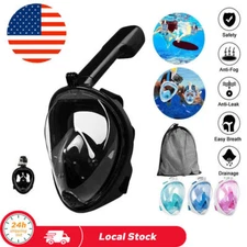 US Snorkel Scuba Full Face Mask Swimming Underwater Diving Masks For Kids Adults