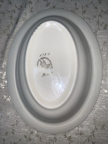 2 Vtg Edwin Knowles China “Hostess” Oval Serving Bowls Floral #578-0 EUC - Picture 16 of 20