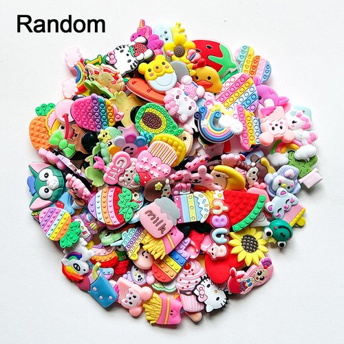 100pc 50pc Croc Charms Mega Value Bundle Random Mix Shoe Charms Cartoon Tool UK - Picture 6 of 19