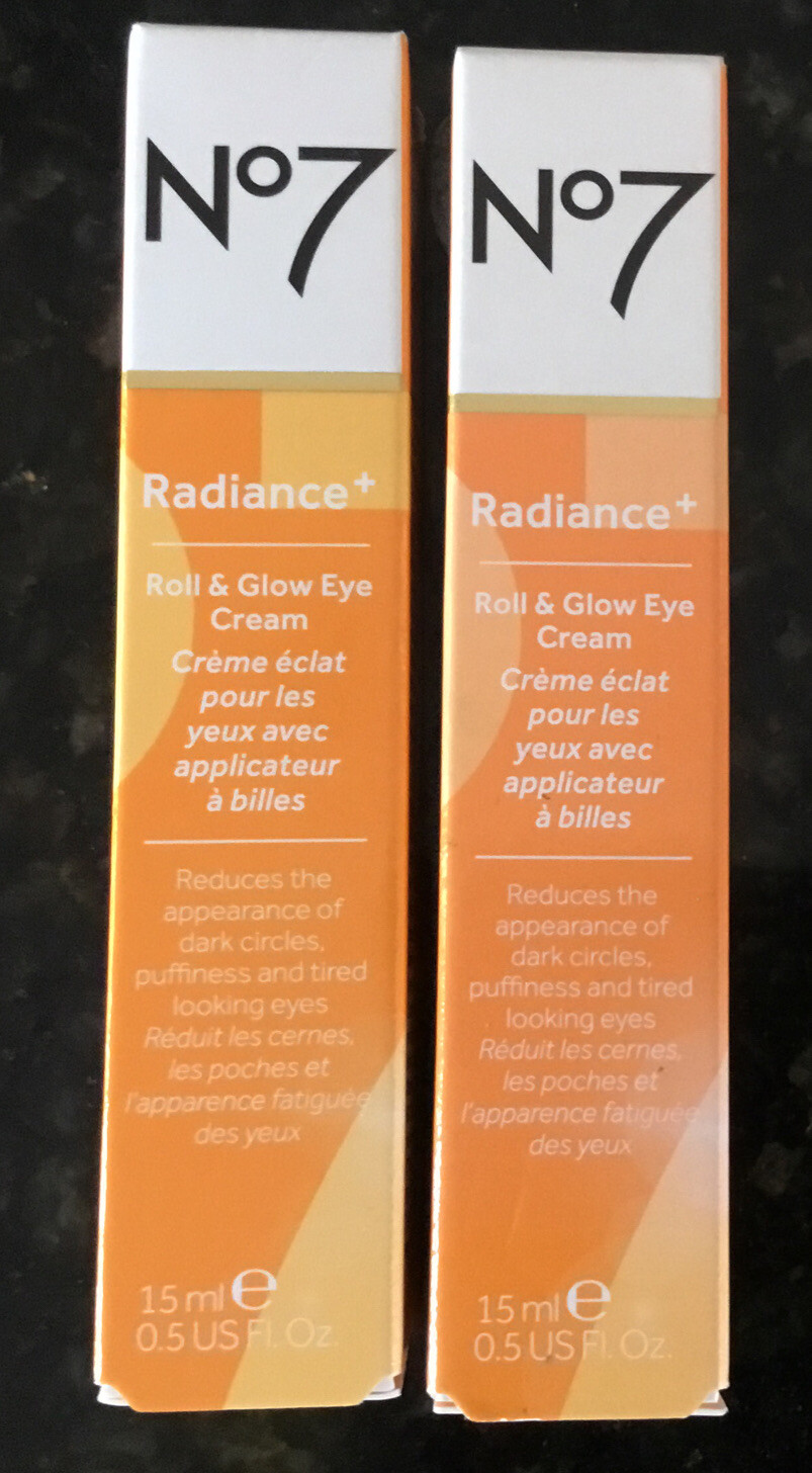 Pack of 2, No7 Radiance+ Roll & Glow Eye Cream 0.5oz each 4305 eBay
