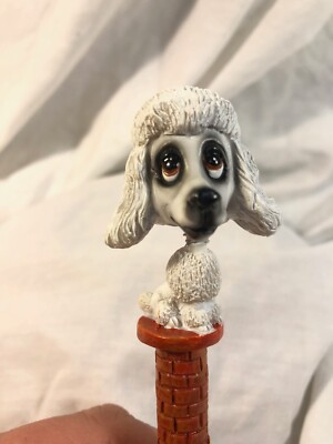 VTG RARE New Bobbin' Head Dog Bobble Head Poodle Ink Pen Far East Brokers
