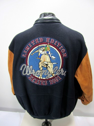 Wrangler 20X Suede Wool Varsity Jacket 