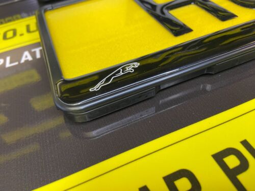 2 x 3D Gloss Gel - Quick Release - Number Plate Holder Surround- JAGUAR - Picture 2 of 5