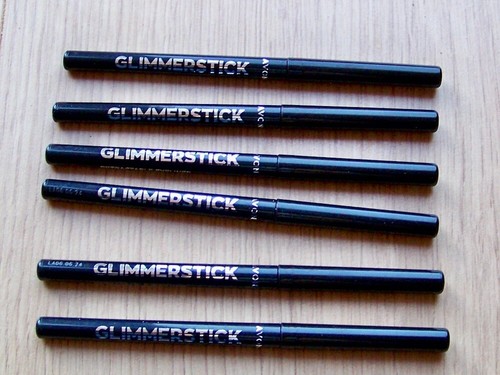 Avon Glimmerstick Retractable Eyeliner Blackest Black New X 6 (S)