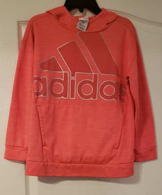 ADIDAS Hoodie Girls Orange jacket Size 
