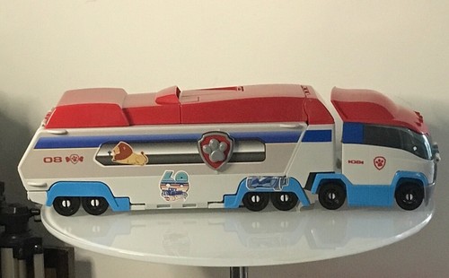 Paw Patrol Launch 'N Haul Paw Patroller 2 In 1 Playset True Metal Car Kids Used