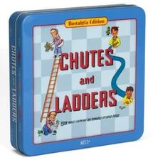 Chutes and Ladders Nostalgia Tin Edition Board Game Vintage WS Game Company New 