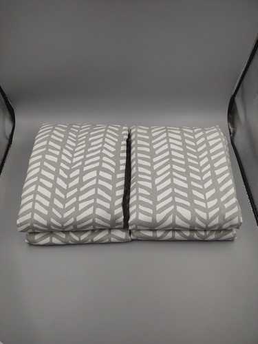 Set Of 2 Pottery Barn Kids Broken Arrow Printed Blackout Curtains ~ 84" x 44"