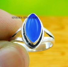 Chalcedony Gemstone 925 sterling silver handmade Gift Ring US size 5 to 13