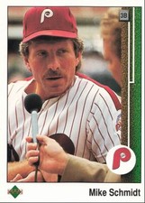 1989 Upper Deck Mike Schmidt Philadelphia Phillies #406