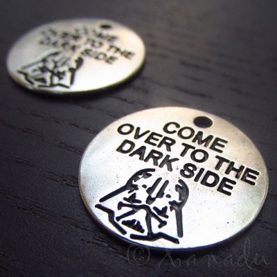 Star Wars Darth Vader Come Over To The Dark Side Charms C0622 - 5, 10, 20PCs