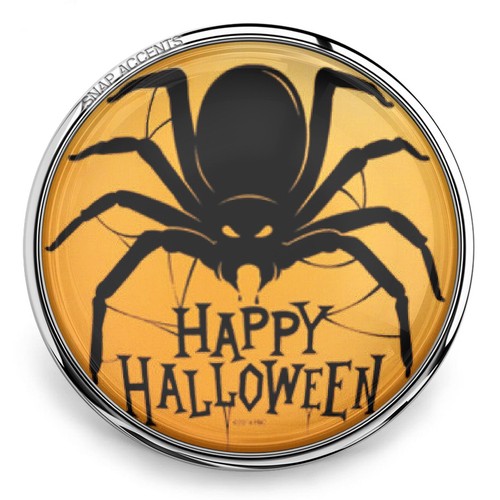 Halloween Snap Jewelry Ginger Charm 18MM Pumpkin Scary Ghost Costume Snap Button - Picture 13 of 17