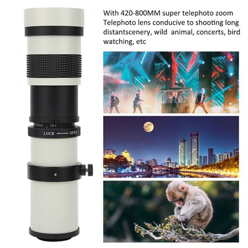420‑800mm F8.3‑16 Manual Focusing Zoom Lens With 2X Teleconverter For WTD - Picture 20 of 21